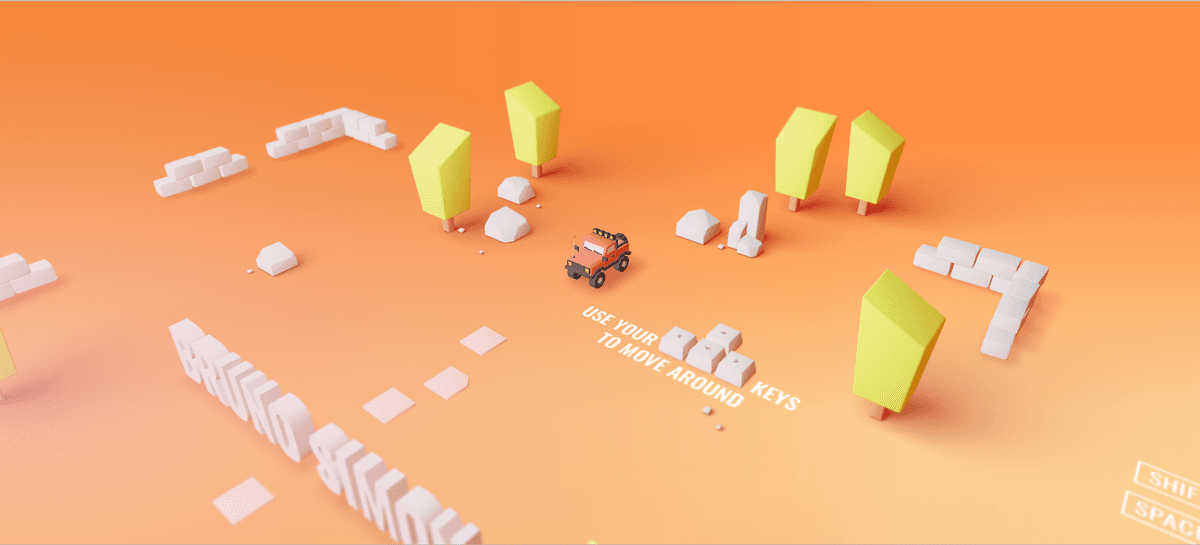 3D Portfolio Drive Car