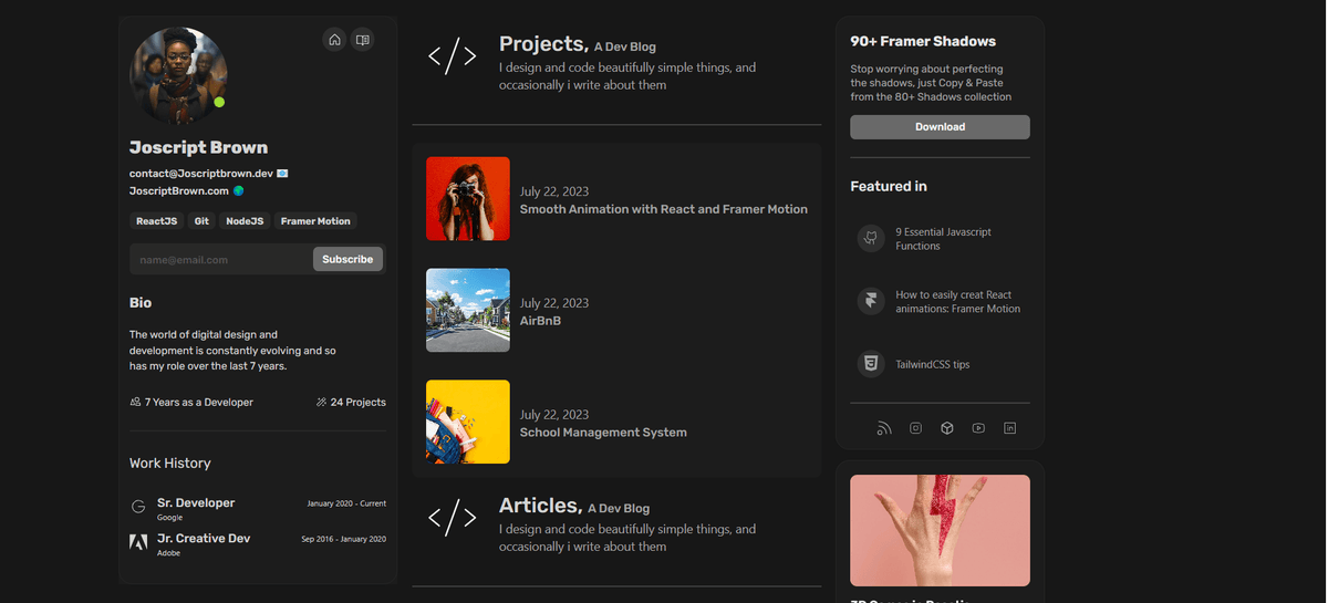 JoScript Portfolio